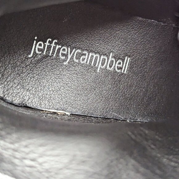 Jeffrey Campbell Women Katlyn Black Suede Leather Retro Vintage 90s Boots size 7 - Picture 12 of 12